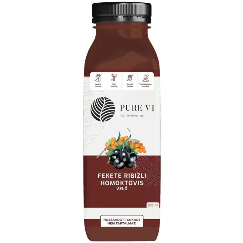 Pure Vi Fekete ribizli, homoktövisvelő - 500ml 1 Pure Vi Fekete ribizli, homoktövisvelő - 500ml