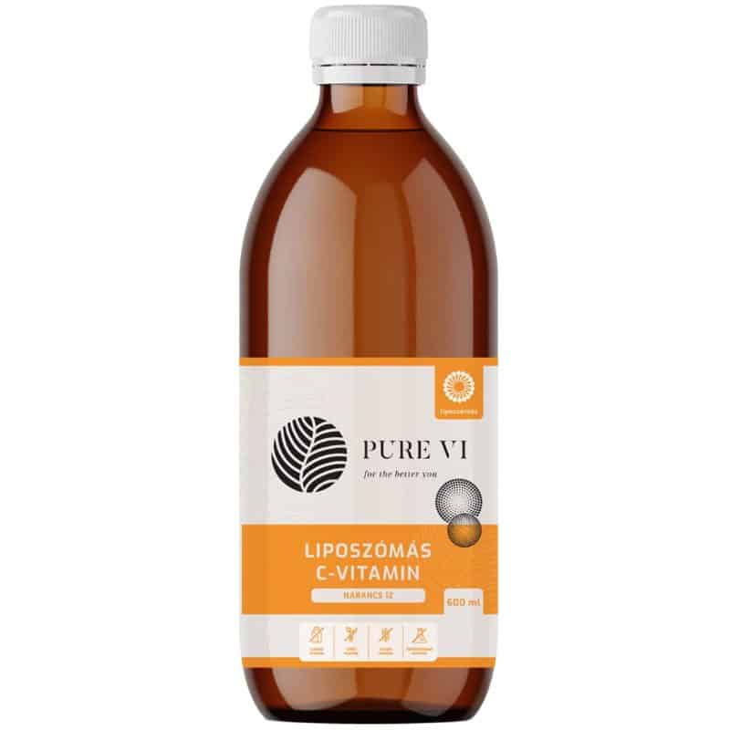 Pure Vi Liposzómás C-vitamin - narancs íz - 600ml 1 Pure Vi Liposzómás C-vitamin - narancs íz - 600ml