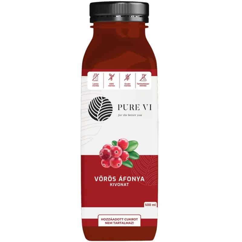 Pure Vi Vörösáfonya-kivonat - 500ml 1 Pure Vi Vörösáfonya-kivonat - 500ml