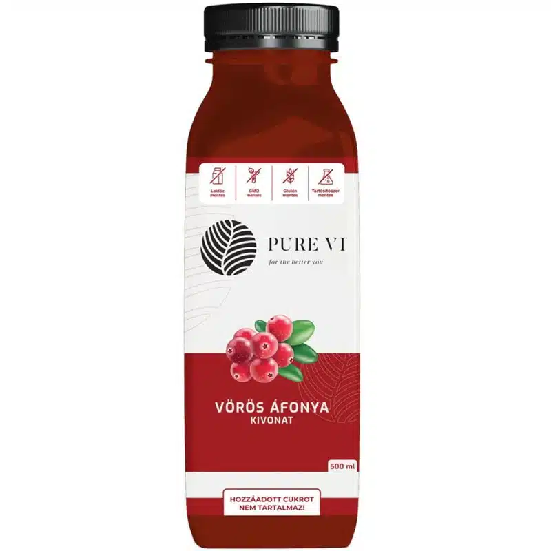 Pure Vi Vörösáfonya-kivonat - 500ml 1 Pure Vi Vörösáfonya-kivonat - 500ml