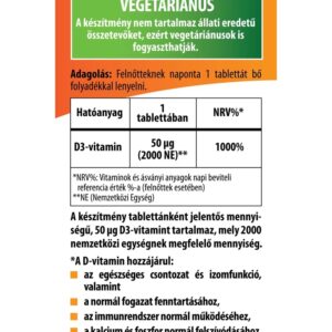 BioCo D3-vitamin 2000NE MEGAPACK tabletta - 100db 3 BioCo D3-vitamin 2000NE MEGAPACK tabletta - 100db - Image 2