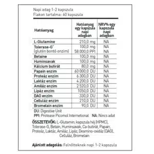 GluteNO emésztőenzim kapszula - 60db 3 GluteNO emésztőenzim kapszula - 60db - Image 2