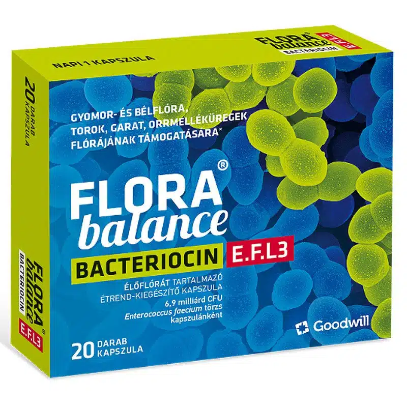 Goodwill Florabalance Bacteriocin élőflórát tartalmazó kapszula - 20db 1 Florabalance Bacteriocin
