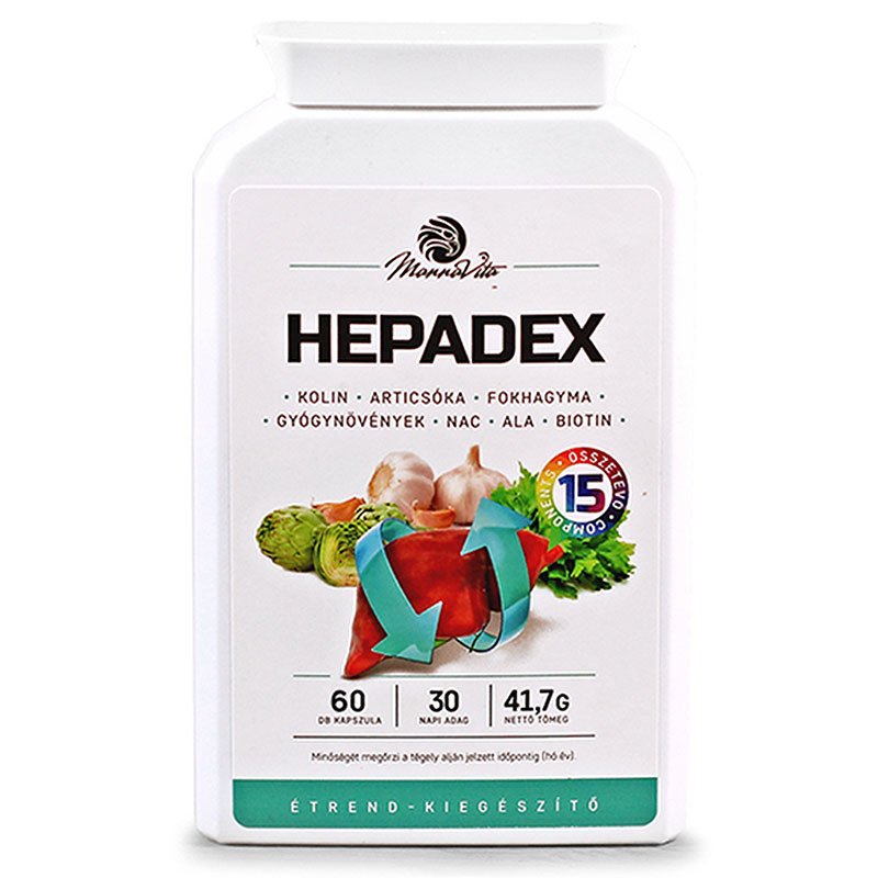 Mannavita Hepadex Májregeneráló, Májtisztító kapszula - 60db 1 Mannavita Hepadex