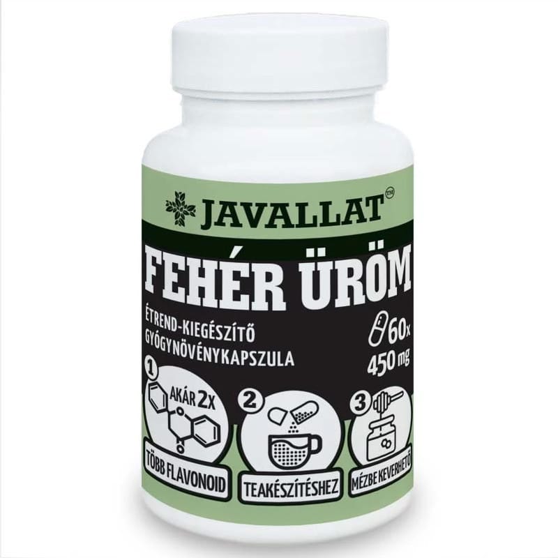 Javallat Fehér üröm kapszula - 60db 1 Javallat Fehér üröm