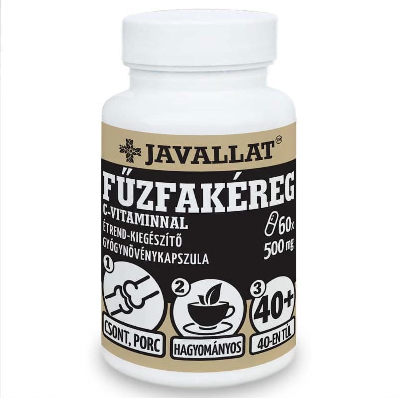 Javallat Fűzfakéreg C-vitaminnal kapszula - 60db 1 Javallat Fűzfakéreg