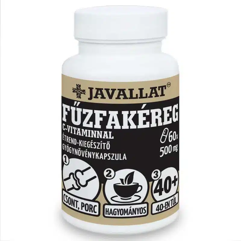 Javallat Fűzfakéreg C-vitaminnal kapszula - 60db 1 Javallat Fűzfakéreg