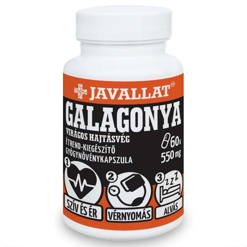 Javallat Galagonya virágos hajtásvég kapszula - 60db 1 Javallat Galagonya virágos