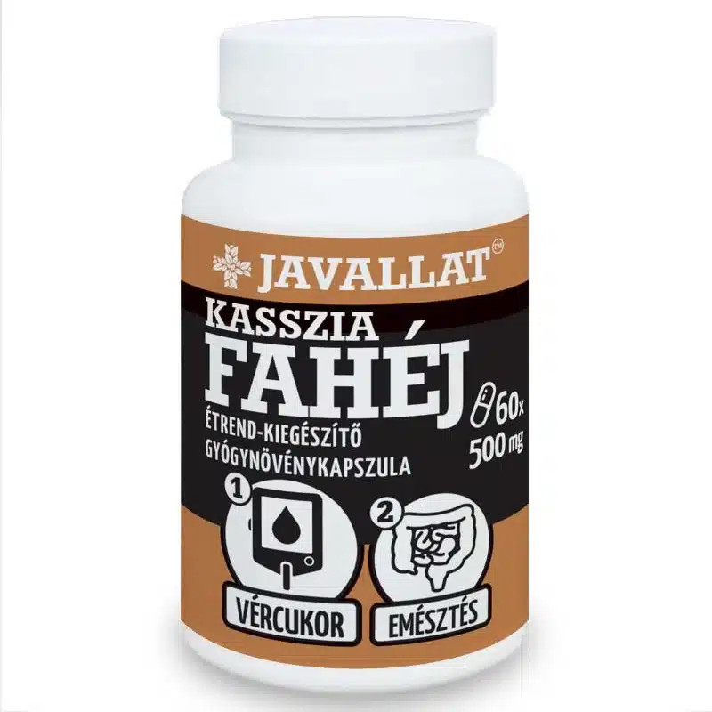 Javallat Kasszia fahéj kapszula - 60db 1 Javallat Kasszia fahéj