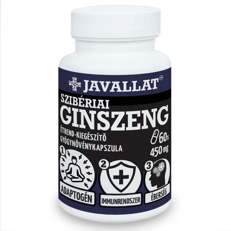 Javallat Szibériai ginszeng kapszula - 60db 1 Javallat Szibériai ginszeng