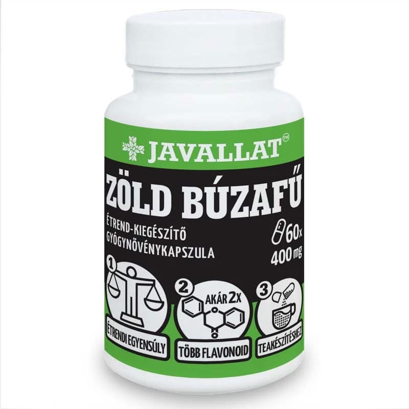 Javallat Zöld búzafű kapszula - 60db 1 Javallat Zöld búzafű kapszula