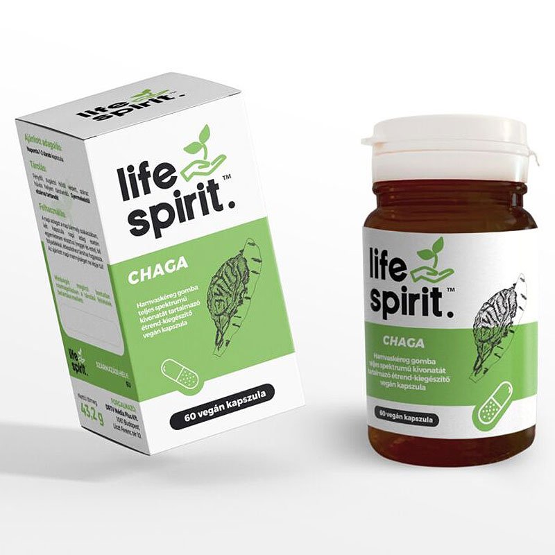 Life Spirit Chaga kapszula - 60db 1 Life Spirit Chaga