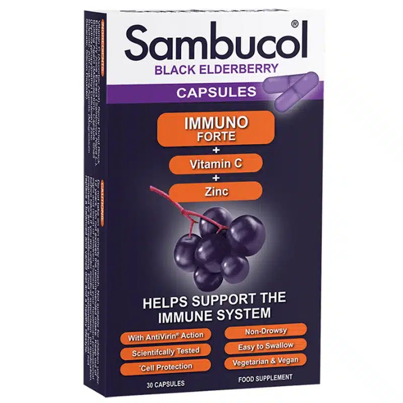 Mannavita Sambucol Immuno Forte kapszula - 30db 1 Mannavita Sambucol Immuno Forte