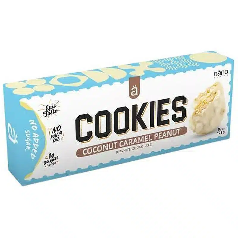Nanosupps Cookies Coconut Caramel Peanut - 128g 1 Nanosupps Cookies Coconut Caramel Peanut
