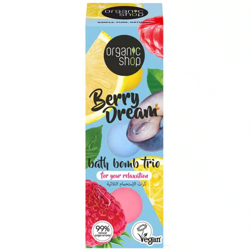Organic Shop ''Berry Dream'' fürdőbomba trio - 3x85g 1 Organic Shop ''Berry Dream''