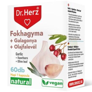 Dr. Herz Fokhagyma + Galagonya + Olajfalevél kapszula - 60db