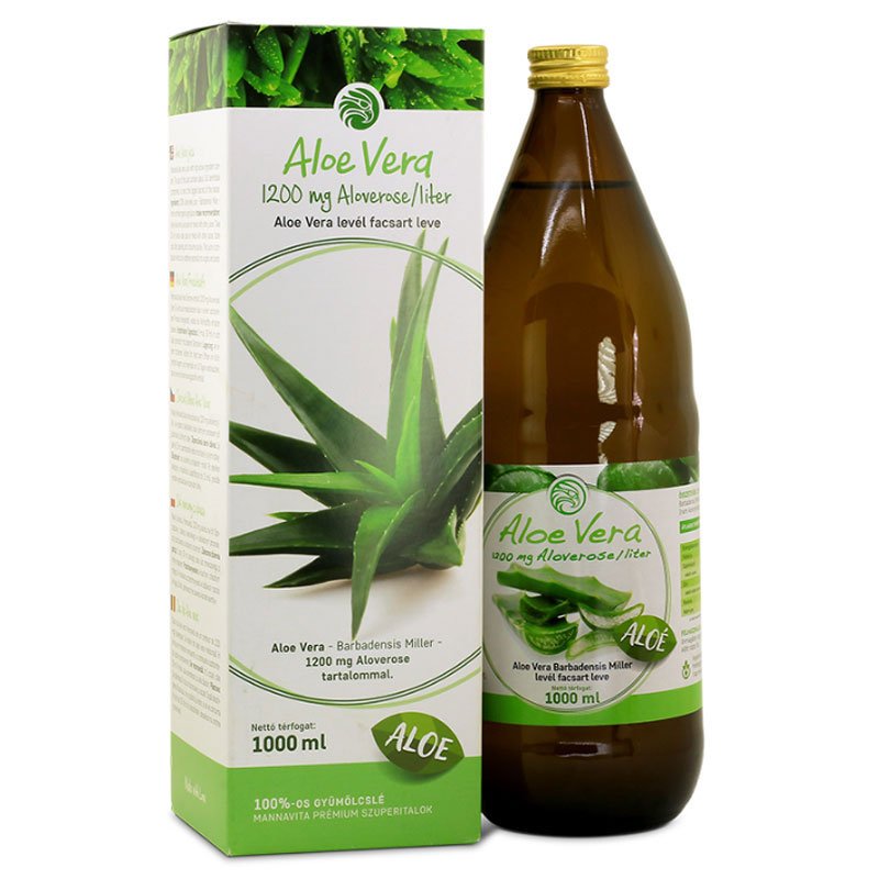 Mannavita 100%-os Aloe Vera ital - 1000ml 1 Mannavita