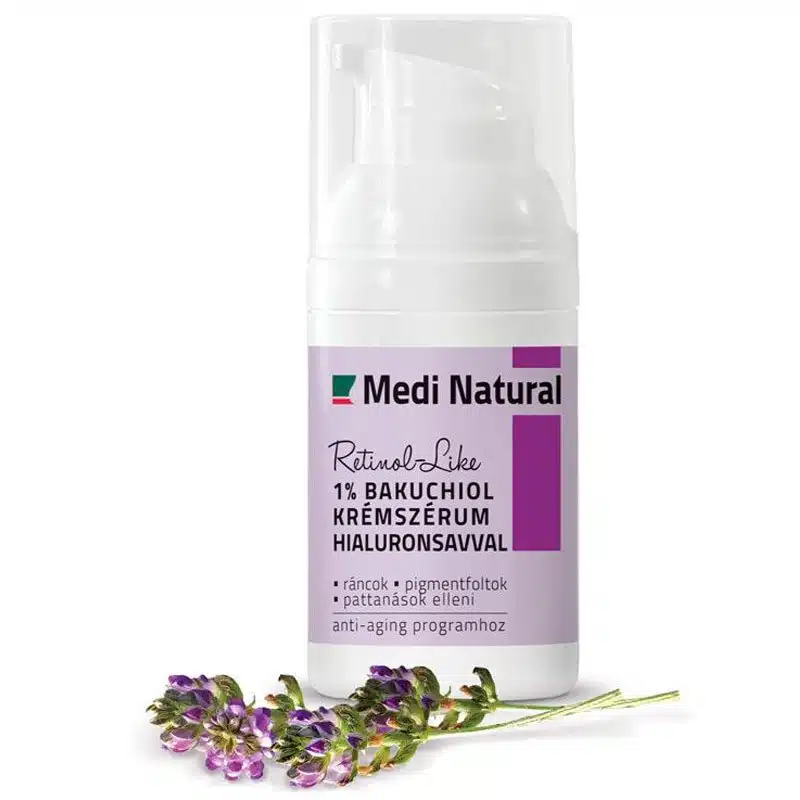 Medinatural Retinol-Like 1% Bakuchiol krémszérum Hialuronsavval - 30ml 1 Medinatural Retinol