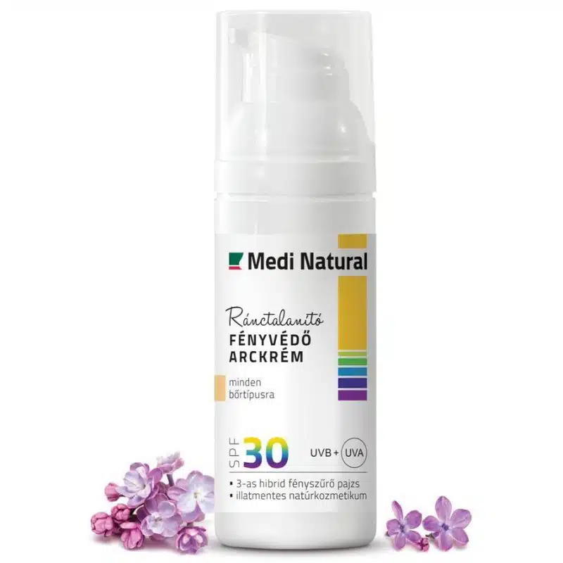 Medinatural SPF30 Ránctalanító Fényvédő arckrém - 50ml 1 Medinatural SPF30
