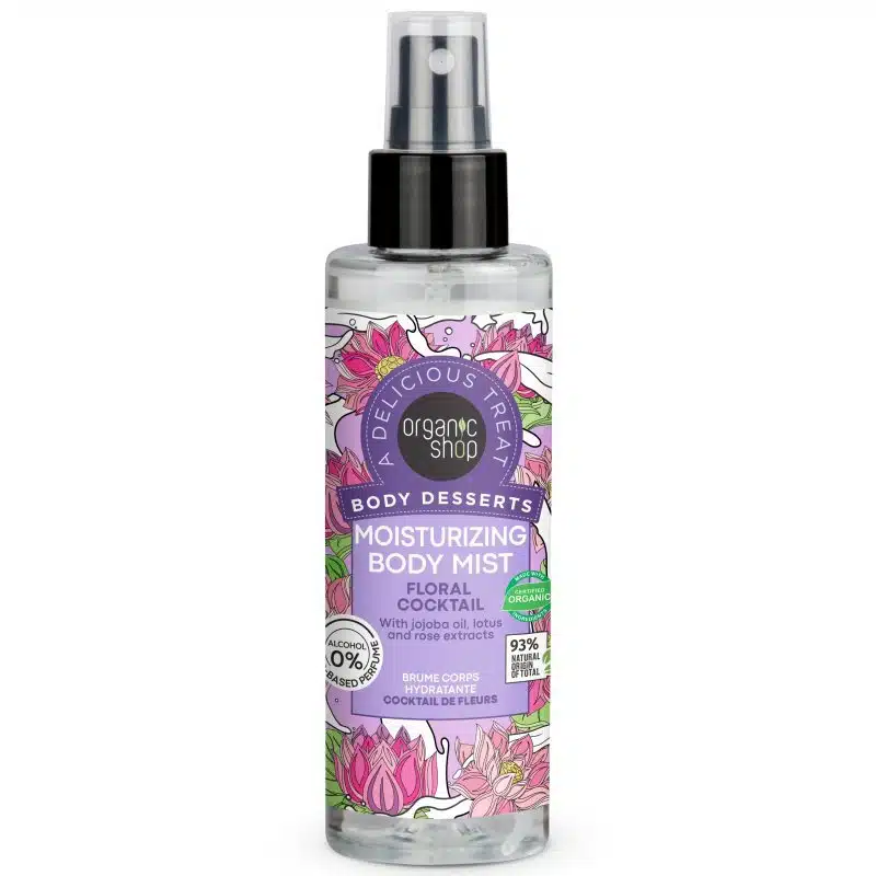Organic Shop Virágkoktél illatú hidratáló testpermet - 200ml 1 Organic Shop Virágkoktél