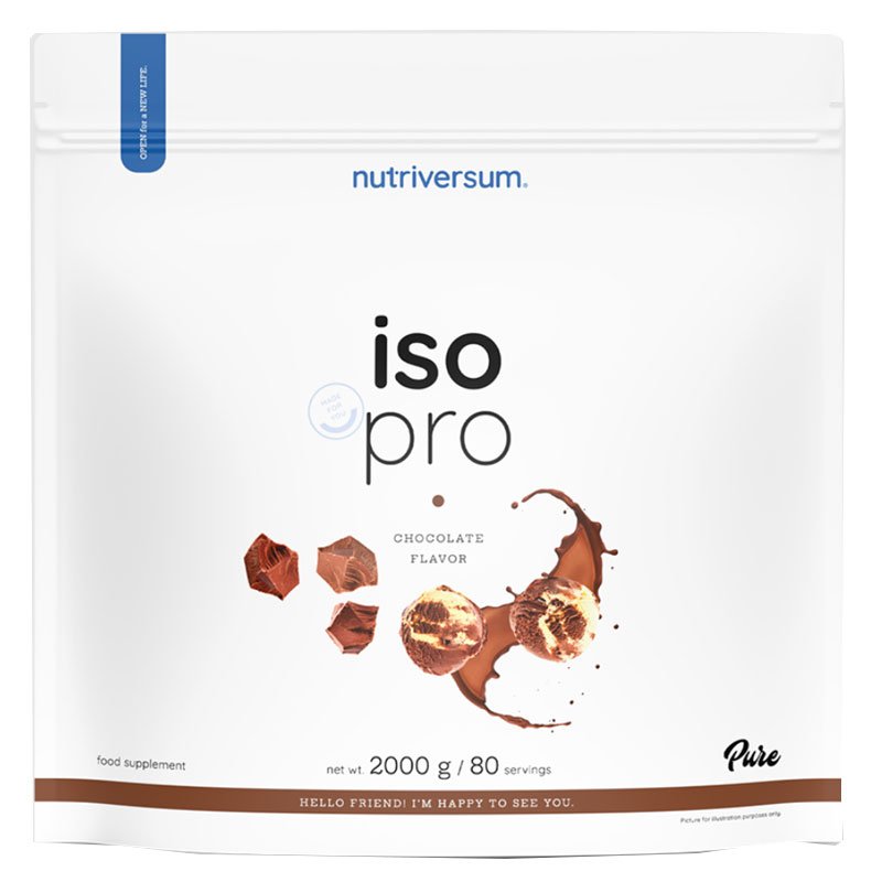 Nutriversum PURE Iso Pro tejcsokoládé - 2000g 1 Nutriversum PURE Iso Pro tejcsokoládé - 2000g