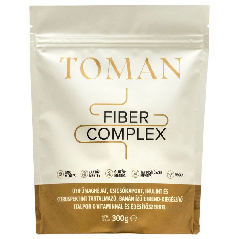 Toman Fiber Complex rostban gazdag banán ízű italpor - 300g 1 Toman Fiber Complex rostban gazdag banán ízű italpor - 300g