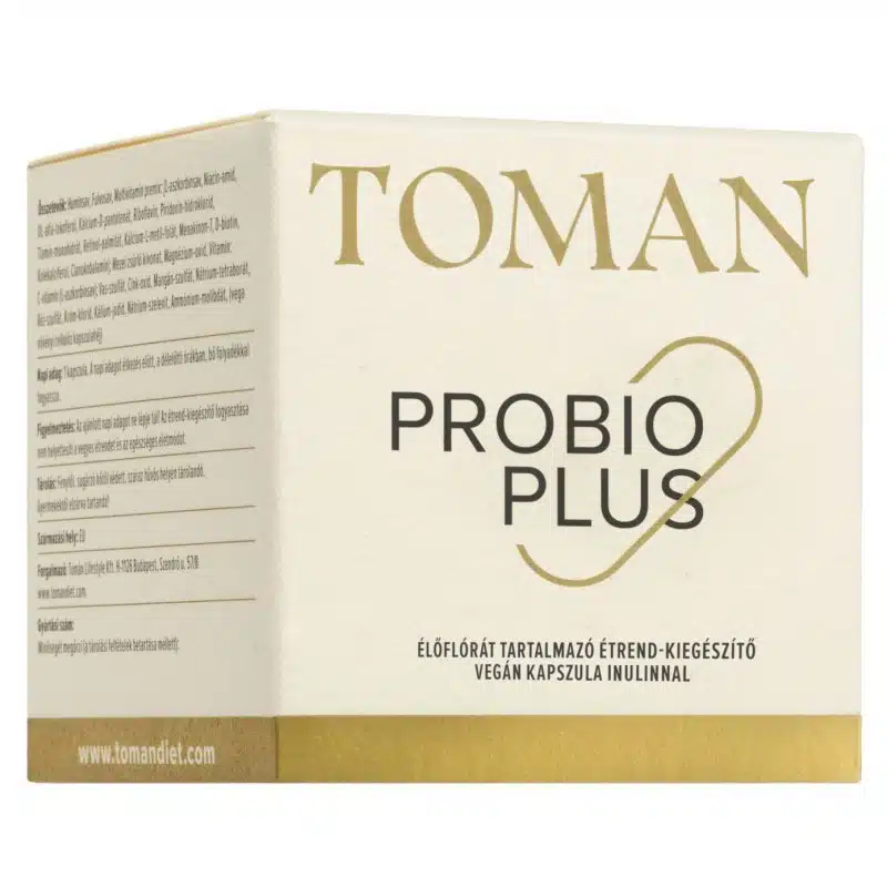 Toman Probio Plus Élőflórát tartalmazó kapszula inulinnal - 30db 1 Toman Probio Plus Élőflórát tartalmazó kapszula inulinnal - 30db