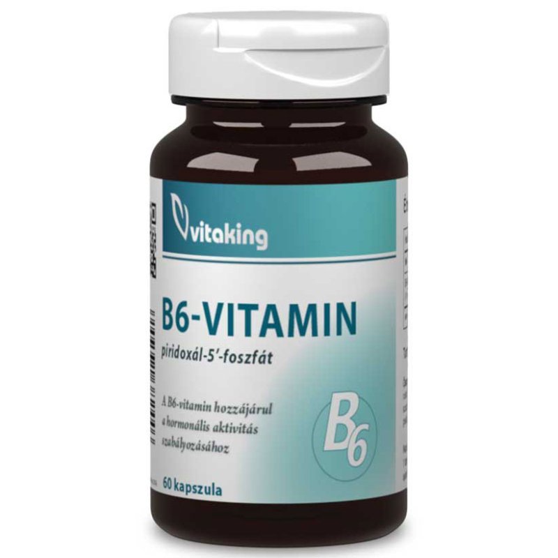 Vitaking B6-vitamin + P5P kapszula - 60db 1 Vitaking B6-vitamin + P5P kapszula - 60db