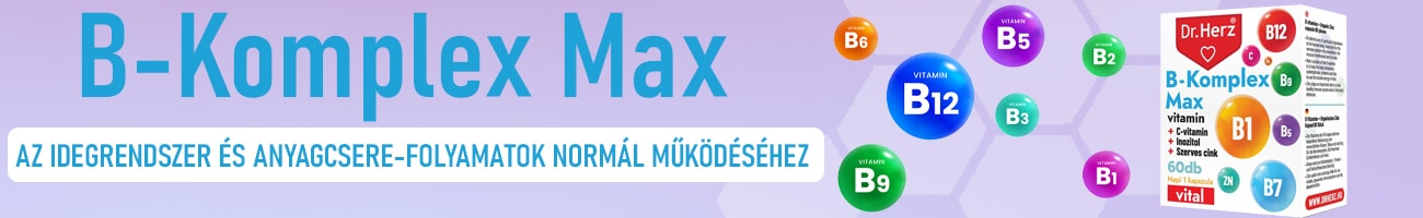 Dr. Herz B-Komplex Max+C-vitamin+Inozitol+Szerves Cink kapszula