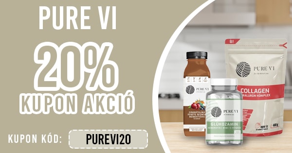 -20% kupon kedvezmény Pure Vi termékekre -20% kupon kedvezmény Pure Vi termékekre