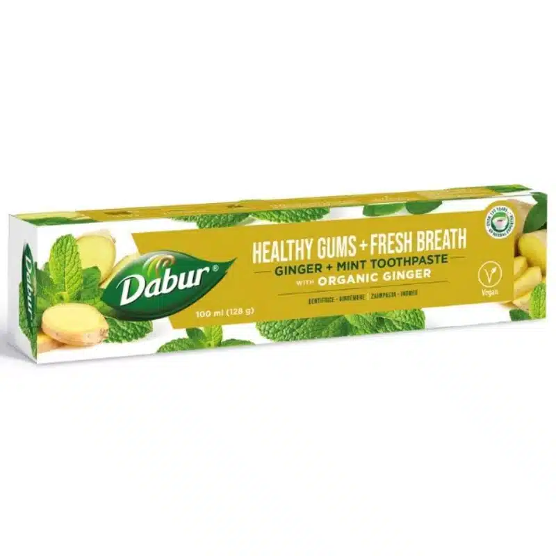 Dabur Herbal fogkrém Gyömbér és Menta organikus gyömbérrel - 100ml 1 Dabur Herbal fogkrém Gyömbér és Menta organikus gyömbérrel - 100ml