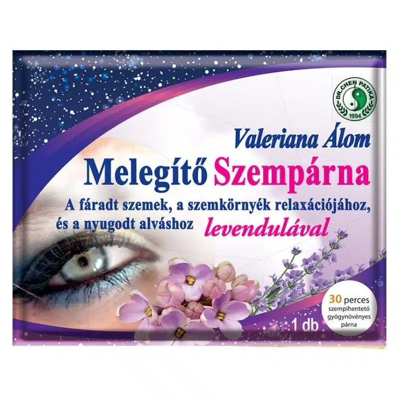 Dr. Chen Valeriana Álom Melegítő szempárna levendulával - 1db 1 Dr. Chen Valeriana Álom Melegítő szempárna levendulával - 1db
