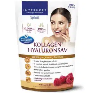 Interherb Kollagén&Hyaluronsav Porcépítő italpor Nádcukorral Vadmálna - 400g