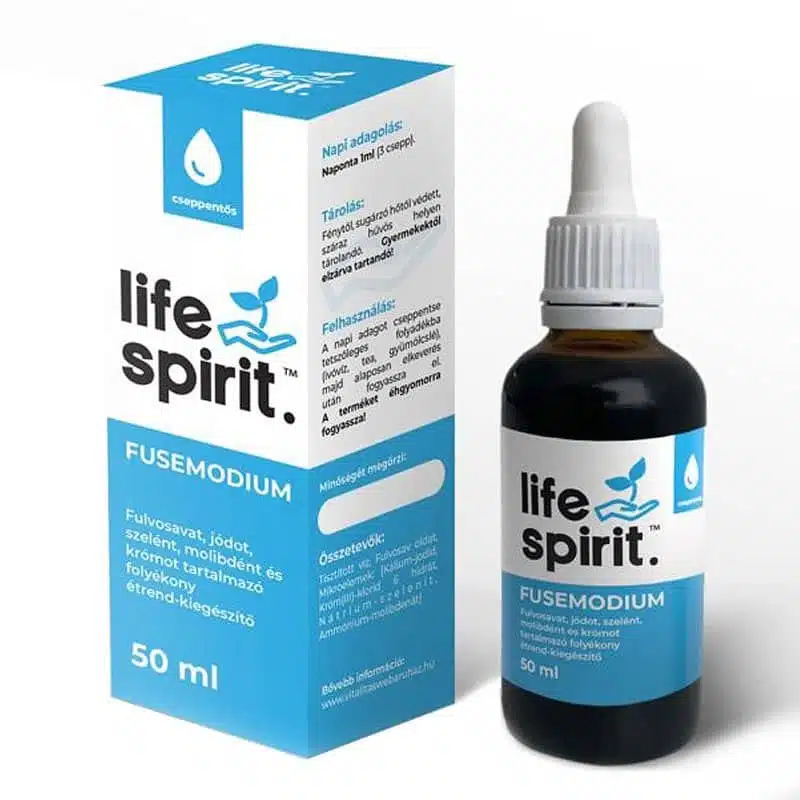 Life Spirit Fusemodium Fulvosavat és Mikroelemeket tartalmazó folyékony étrendkiegészítő - 50ml 1 Life Spirit Fusemodium Fulvosavat és Mikroelemeket tartalmazó folyékony étrendkiegészítő - 50ml