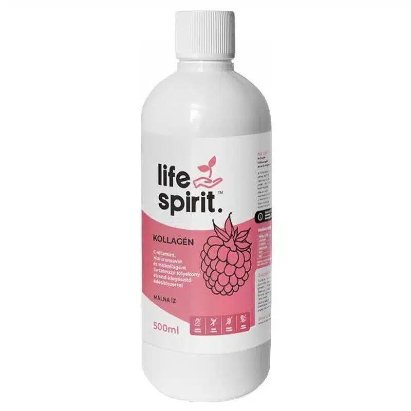 Life Spirit Hal Kollagén folyékony málnás ital - 500ml 1 Life Spirit Hal Kollagén folyékony málnás ital - 500ml