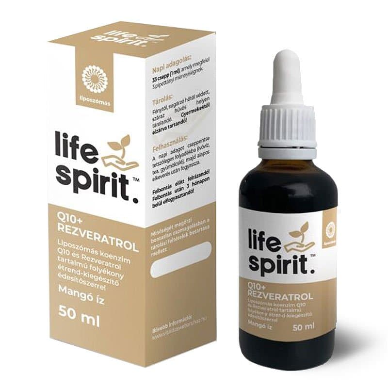 Life Spirit Liposzómás Q10 Koenzim + Rezveratrol csepp - 50ml 1 Life Spirit Liposzómás Q10 Koenzim + Rezveratrol csepp - 50ml