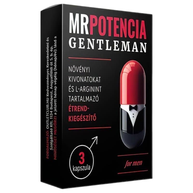 MrPotencia Gentleman potencianövelő kapszula - 3db 1 MrPotencia Gentleman potencianövelő kapszula - 3db