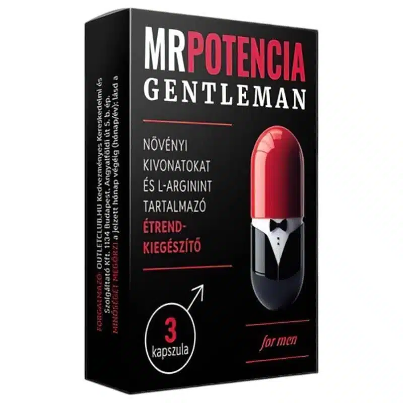 MrPotencia Gentleman potencianövelő kapszula - 3db 1 MrPotencia Gentleman potencianövelő kapszula - 3db