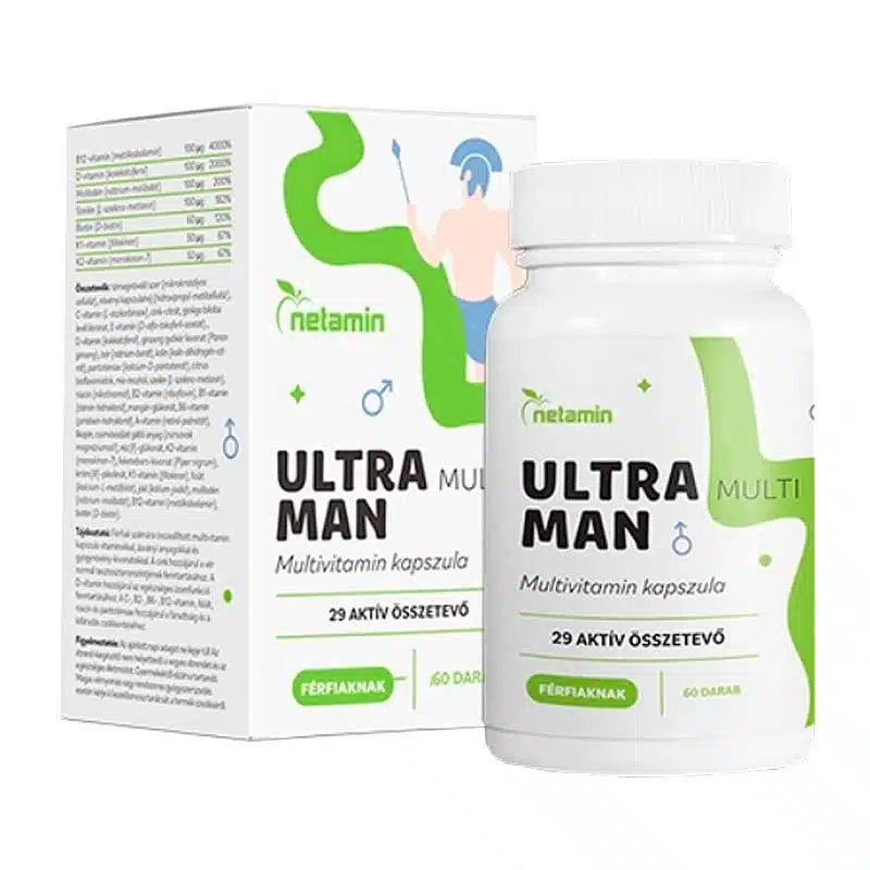 Netamin Ultra MAN Multivitamin férfiaknak tabletta - 60db 1 Netamin Ultra MAN Multivitamin férfiaknak tabletta - 60db
