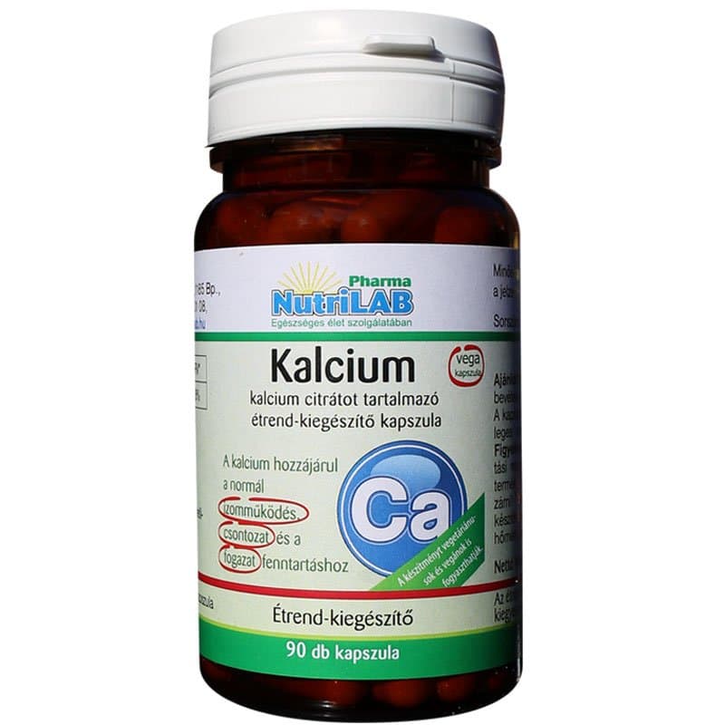 Nutrilab Kalcium citrát kapszula - 90db 1 Nutrilab Kalcium citrát kapszula - 90db
