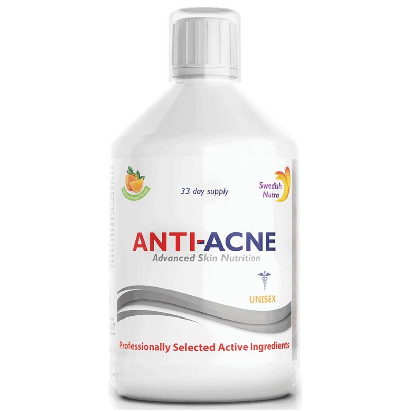 Swedish Nutra Anti-Akne kollagén ital - 500ml 1 Swedish Nutra Anti-Akne kollagén ital - 500ml