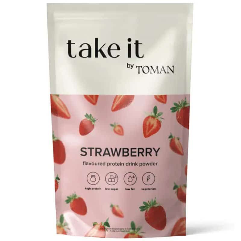 Take it by Toman Fehérje italpor - Eper - 450g 1 Take it by Toman Fehérje italpor - Eper - 450g