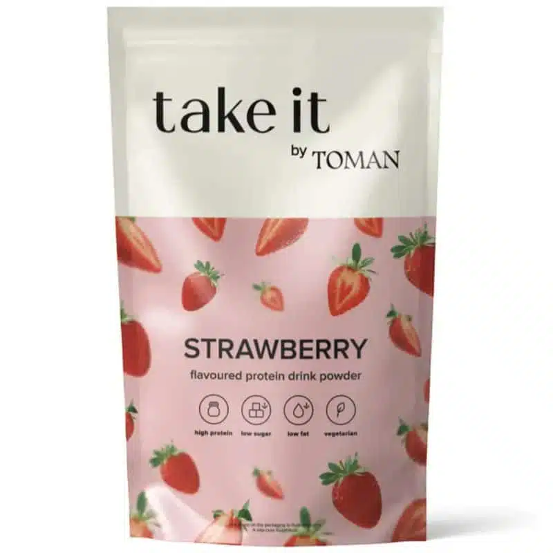 Take it by Toman Fehérje italpor - Eper - 450g 1 Take it by Toman Fehérje italpor - Eper - 450g