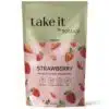 Take it by Toman Vegan Zab fehérje italpor - Eper - 450g