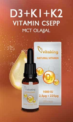Vitaking D3-K2-K1 vitamin csepp MCT olajjal