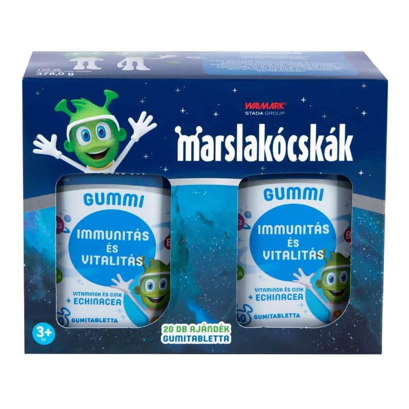 Walmark Marslakócskák Duo Gummi vitamin echinaceával - 100+20db 1 Walmark Marslakócskák Duo Gummi vitamin echinaceával - 100+20db