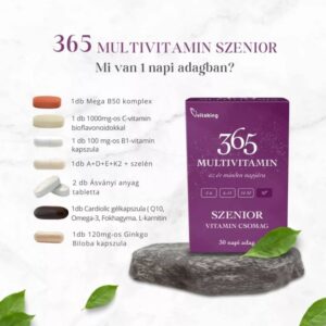 Vitaking 365 Multivitamin Szenior vitamin csomag - 30db 6 Vitaking 365 Multivitamin Szenior vitamin csomag - 30db - Image 3