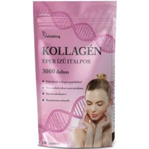 Vitaking Kollagén Eper ízű italpor - 330g - Image 3