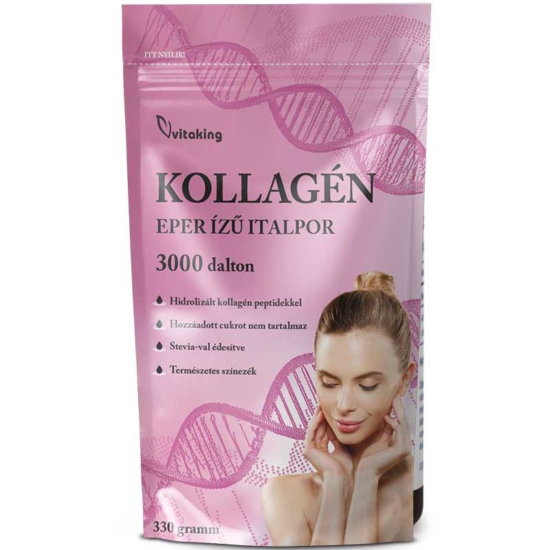 Vitaking Kollagén Eper ízű italpor - 330g 3 Vitaking Kollagén Eper ízű italpor - 330g - Image 3