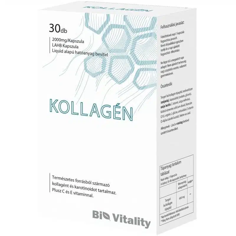 Bio Vitality Kollagén lágyzselatin kapszula - 30db 1 Bio Vitality Kollagén lágyzselatin kapszula - 30db